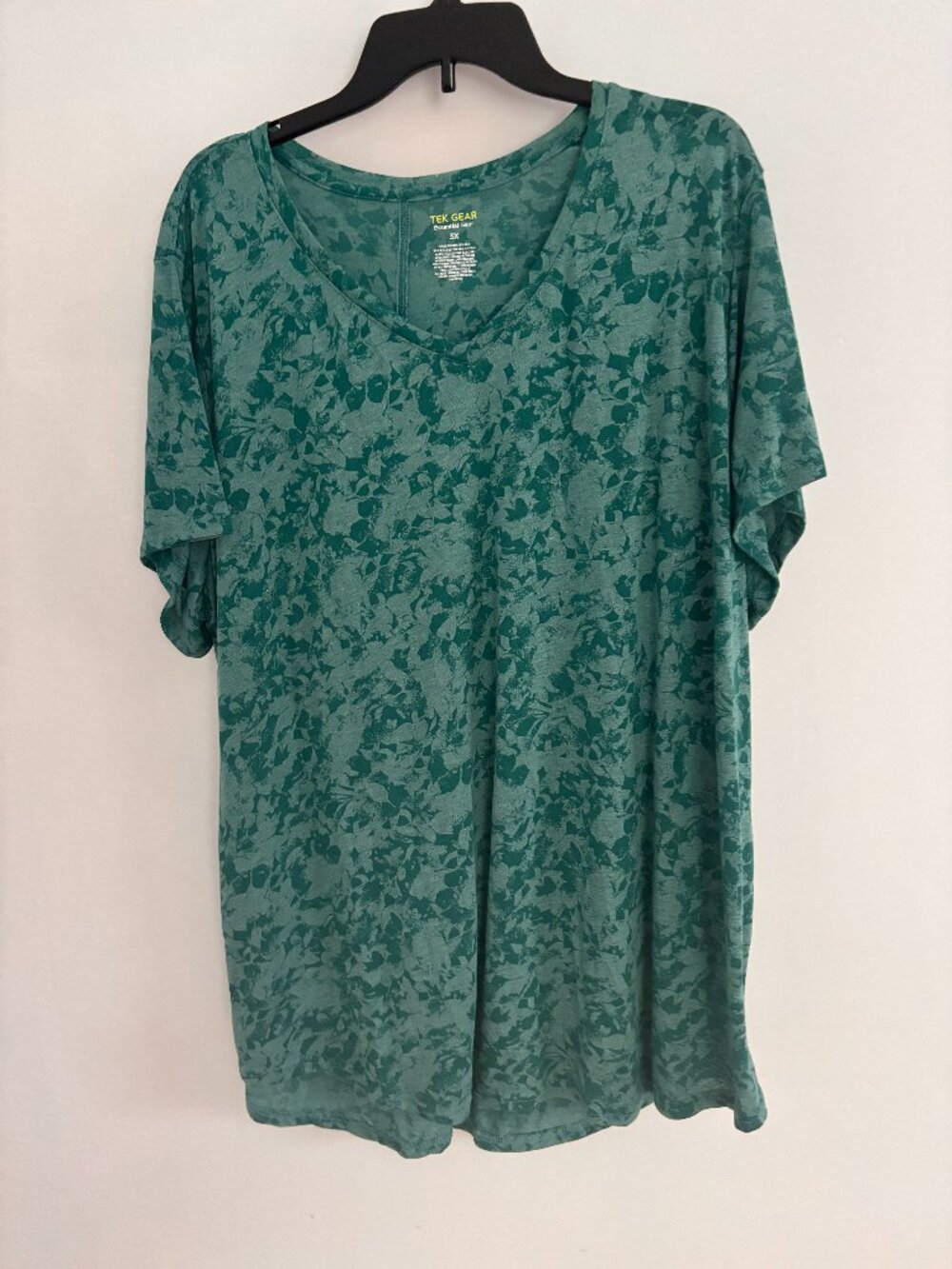 Teal Plus-size athletic top